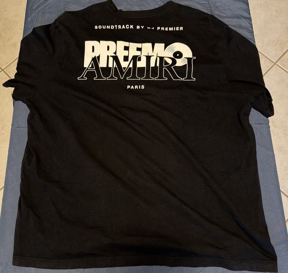 Preemo Amiri Black DJ T-shirt Men’s 2XL